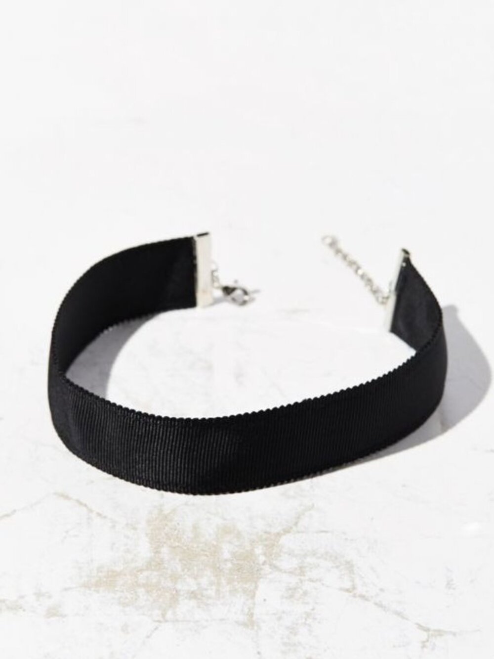 Free People Black Ribbon Choker Necklace